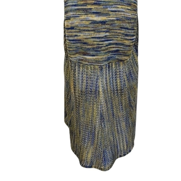 New Directions Boho Open Knit Crochet Waterfall Vest Duster Piratecore Indie L - Picture 12 of 16